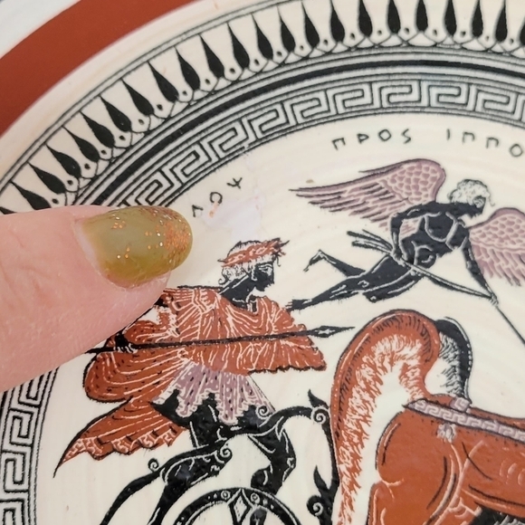 Vtg Mythology Greece Collectible Copper Plate Numbered 314 Hand Made laios - Picture 8 of 10